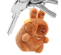 Generico Ciondolo portachiavi in peluche - Ciondolo portachiavi con zaino farcito, accessorio chiave per animali di peluche per zaino | Accessorio per borsa affascinante per adulti, borse o bagagli