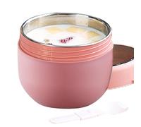 Generico Ciotola di con coperchio - contenitore alimentare | La zuppa può | 600 ml di tazza di zuppa a prova di perdita isolata in acciaio inossidabile con doppio strato | Contenitori di cibo per