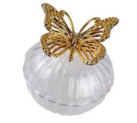 Generico Ciotola per dolcetti in plastica multi scomparto con decorazioni a farfalla per l ' organizzazione bomboniere nozze Ciotola per caramelle