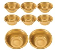 Generico Ciotole Buddiste in Ottone per Offerte, Set da 8 Pezzi da 5 CM, per Acqua Santa, Meditazione e Preghiera nei Templi