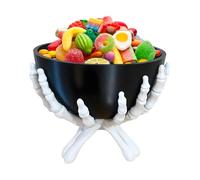 Generico Ciotole Halloween,Portaciotola a Forma di Mano di Teschio - Vassoio A Forma Di Figura Per Feste Accessori Casa Per Snack Cucina Camera Soggiorno