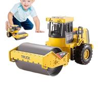 Generico City Road Roller - 14cm 24.5cm Alloy ABS | City Construction Steamroller Toy | Mini Steamroller Engineering Truck Toy | Realistic Die Cast Construction Gift For Boys Girls
