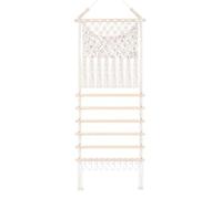 Generico Claw Clip Holder, Boho Macrame Hair Accessory Organizer, Scrunchie Tie Storage Display For Women Girls Bedroom Nursery Bathroom Dorm Living Room Door Wall Decoration And Easy Access Use