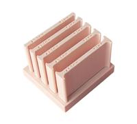 Generico Clay Guide Tool, Adjustable Thickness Roller Set, 3.54x3.15x2.36 inch Measuring Guide with Precision, ABS Non Stick Crafting Tool, Multi Size Modeling Control Design, Jewelry Clay Art Use