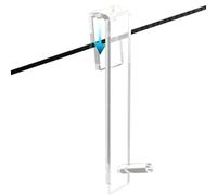 Generico Clear Acrylic Door Hooks - Over Door Shrinkable Hanger | Sturdy | Acrylic construction with transparent shrinkable design, over door hook for bathrooms & kitchens, sturdy hanger for towels, r