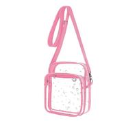Generico Clear Bag Stadium Events - Transparent Purse for Concert Games | Adjustable Strap with Compact Storage Design, See Through Carrying Case for Festivals Sports Travel, 8.46x3.15x7.08 in