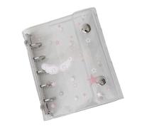 Generico Clear Binder - 6 Hole M5 Cute Transparent Notebook Binder, School Note Organizer for Journal Planner Inserts | Portable Study and Work Document Storage for Daily Weekly Monthly Planning