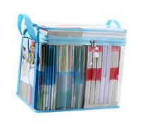 Generico Clear Book Storage Bag - Transparent Organizer for Books and Documents | Durable PVC with Zipper Closure, Keeps Novels Magazines and School Supplies Protected Easy to Transport
