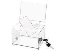 Generico Clear Case, Multipurpose Storage Container, Wear-Resistant Box, Compact Design, (6.18x4.53x8.07 Inches), Great For Networking Events, Organizing Enterprise Cards