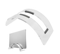 Generico Clear Laptop Dock Stand - Portable Computer Holder, Long Lasting Closed Laptop Organizer, Compact Desktop Storage Stand | Universal Home Office Laptops Desktops Organization