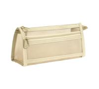 Generico Clear Pencil Pouch - Large Capacity Zipper Portable Clear Mesh,