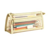 Generico Clear Pencil Pouch, Large Capacity Zipper Portable Stationery Bag | Marker Holder Pouch for Boys Girls School Classroom Home Office Travel Color Pen Pencils