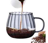 Generico Clear Pumpkin Mugs - 400ML Convex Large Capacity Glass Mugs Time-Saving Dishwasher Safe,Aesthetically Pleasing Dining Products For Soda Water, Milk Tea, Milk Powder, Hot Coffee, Soy