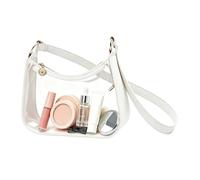 Generico Clear Stadium Approved Bag - Waterproof PVC Shoulder Purse | Conc | 7.87x6.3 Inch Compact Size (20x16cm), Waterproof & Heavy-Duty Transparent PVC, Stadium Security Approved Clear Design, Adjust