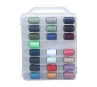 Generico Clear Storage Box - Organizer Case | 46 Compartments Double Sided Storage Container | With Handle For Model Cars & Toys, Dustproof PP Display Box For Small Items, Portable Home Office Bins