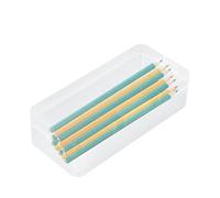 Generico Clear Storage Boxes for Organizing - Transparent Storage Box, Lid Organizer | Home Śtorage System, Cosmetic Jewelry Stationery Štorage Solution for Desk Bathroom Vanity Use