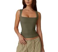 Generico Cleargget Tank Top, Cleargget Double Layer Tank Tops for Women, Women's Sleeveless Tanks Tops Tight T Shirts (G,M)