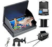 Generico Clearhook Underwater Camera, Clearhook Fishing Camera, 5″ Portable Underwater Fishing Cameras, 220° Wide-Angle IR Night Vision, IP65 Waterproof for Sea, Wild, Ice Fishing (IPS Screen,65ft)