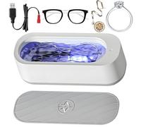 Generico Clearzy Ultrasonic Jewelry Cleaner, Ultrasonic Cleaner for Jewelry And Glasses, Home Portable Jewelry Cleaner, Fast Deep Cleaning, No Scratches, for Jewelry, Eyeglasses, Watch Strap(1pc)