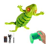 Genérico Climbing Gecko - ABS 14.57x6.5x1.97in Robot Gecko Remote Control Toy | Light-Up Wall Crawling Prank Toy, Interactive Electric Geckos For Kids, Indoor Play, Family Fun, Party Entertainment
