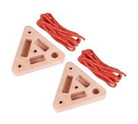 Generico Climbing Hangboard | Triangular Wooden Fitness Equipment with Multi-Depth Pockets - Doorway Hangboard,for Home Playroom Garage Basement Apartment Gym Dorm Studio