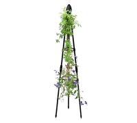 Generico Climbing Plant Trellis- Tall Metal Obelisk Support Frame, Rust Resistant Garden Structure | Flower Vine Climbing Aid, Heavy Duty Stake Design Garden Trellis for Vegetable Peas Beans