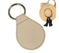 Genérico Clip magnetica | Leather Multifunction Travel Accessories, Magnet Keychain Hat Clip On Bag For Cowboy Women Men Vacation Beach Fishing Hiking Daily Luggage Handbag Backpack Use, beige