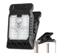 Generico Clip On Outdoor Solar Lights - 3 Modes Motion Sensor Waterproof Pendant Light | Portable LED Solar Fence Lights For Yard Garden Patio Porch Balcony Pathway Deck Home Apartment Wall Camping