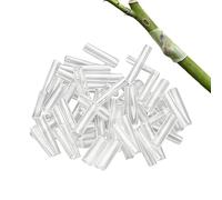 Generico Clip per innesto di Piante | Tubo per in Silicone da 100 Pezzi, Clip per Innesto per Alberi da Frutto da 1,18x0,39 Pollici | per Giardino Interno, Cortile, Serra, vegetale, Stelo Spezzato f