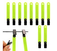 Generico Clip per Segnali in PVC - 12 Pezzi, Supporto per Carta Bersaglio, per Tiro con L' per Sport all'Aria Aperta, Segnalini per Sentieri Ad Alta visibilità, Nastro per Marcatura di Sentieri P