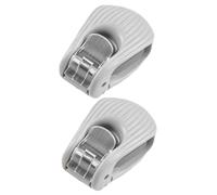 Generico Clip Portacanne da Pesca,Regolabile, A Due Livelli, Antiscivolo, 2 Pezzi - Clip per Canne da Bass | Per Pescatore Barca Kayak Canoa Stagno Lago Fiume Molo Esca Zattera Aste Da Surfcasting