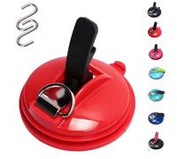 Generico Clip Suction Cup Hanger, Multifunction Heavy Duty Vacuum Wreath Cup Hook, Strong Suction, No Drilling Required, for Kitchens, Bathrooms, Toilets,and Cars (orange)