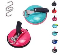Generico Clip Suction Cup Hanger, Multifunction Heavy Duty Vacuum Wreath Cup Hook, Strong Suction, No Drilling Required, for Kitchens, Bathrooms, Toilets,and Cars (2pcs-2)