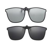 Generico Clip Sugli Occhiali Da Sole - Over Occhialii Prescrizione | Esaltatore Della Visione Di Guida, Occhialis Polarizzati Protezione Uv Su Occhialie Da Prescrizione, Leggeri per Uomini Donn