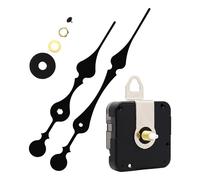 Generico Clock - Silent Quartz Clock Movement | Clocck Mechanisms Battery Powered | Wall Cloock Repair Kit with Long Shaft, Sweep Movement, Hanging Hook, Hands Set & Accurate Timekeeping Replaceme