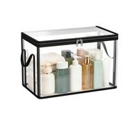 Generico Closet Storage Bins - PVC, Clear Waterproof Handle Lid Large Capacity Organizer Lightweight | Moving Bag Book Container For Bedroom, Office, Dorm, Camping, Travel, School