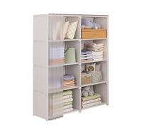 Generico Closet Wardrobe, Heavy Duty Garment Rack, Small Room Storage Organizer, Multi Tier Clothes Shelf System, for Folded Clothes Dresses Coats Bedroom Organization Space Saving Home Use