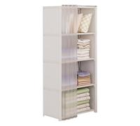 Generico Closet Wardrobe, Heavy Duty Garment Rack, Small Room Storage Organizer, Multi Tier Clothes Shelf System, for Folded Clothes Dresses Coats Bedroom Organization Space Saving Home Use