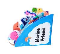 Generico Cloth Book - Machine Washable Quiet Sensory Learning Toy | Portable Fine Motor Skills Fabric Book for Kids | Educational Activity Books for Car Airplane Classroom Travel Birthday Gift