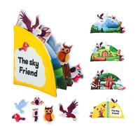 Generico Cloth Book Toy - Portable Activity for Preschool Learning | Educational Travel Book with Interactive Pages, Fun Parent Child Bonding Tool, Creative Play for Home Car Classroom