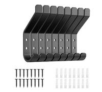 Generico Clothes Hooks Wall Mount, Coat Hanger Wall Mount Hook Rack, 8 Pieces Stainless Steel No Drill For Home Bedroom Living Room Kitchen Bathroom Entryway Clothes Bag Backpack Hat Key Towel