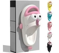 Generico Clown Fish Slides Tongue Kiss Slippers, Clownfish Slipper, Cute Cartoon Animal Shape Slippers, Non-Slip Open Toe Beach Pool Shower Shoes Bathroom Sandals for Adults kids. (WHITE,39)