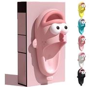 Generico Clown Fish Slides Tongue Kiss Slippers, Clownfish Slipper, Cute Cartoon Animal Shape Slippers, Non-Slip Open Toe Beach Pool Shower Shoes Bathroom Sandals for Adults kids. (PINK,41)
