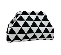 Generico Clutch Purse - Woven Easy Access Lock Closure | Crochet Clutch Purse Dumpling Bag | Women's Color-Block Summer Bag, Casual Beach Evening Wedding Tote, for Commuting Music Festival, 30x9x20cm