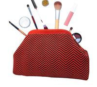 Generico Clutch Purse - Woven Easy Access Lock Closure | Crochet Clutch Purse Dumpling Bag | Women's Color-Block Summer Bag, Casual Beach Evening Wedding Tote, for Commuting Music Festival, 30x9x20cm