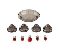 Generico Cndocc35 Lente di copertura per indicatori di direzione posteriori per moto, plastica fumé per Scrambler 900 2006-2018