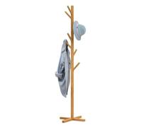 Generico Coat Rack - Wooden Multi Hook Coat Tree Stand, Stable Hallway Garment Organizer, Space Saving Entryway Storage Rack | Stylish Clothes Hat Bag Holder for Bedroom Office Living Room Home