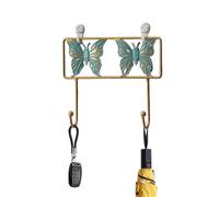 Generico Coat Wall Hooks,Butterfly Hooks Iron Art Clothes Key Towel Rack Organizer - Bedroom Hook Decoration Non-Punching For Robe Towels Hat