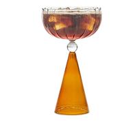 Generico Cocktail Glass - Irregular Gradient Modern Wine Cup | Drink Glassware for Home Bar Whiskey, Champagne for Party Wedding, Kitchen Dining Features, Elegant Beverage Hosting Usage