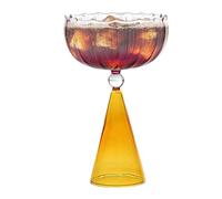 Generico Cocktail Glass - Irregular Gradient Modern Wine Cup | Drink Glassware for Home Bar Whiskey, Champagne for Party Wedding, Kitchen Dining Features, Elegant Beverage Hosting Usage